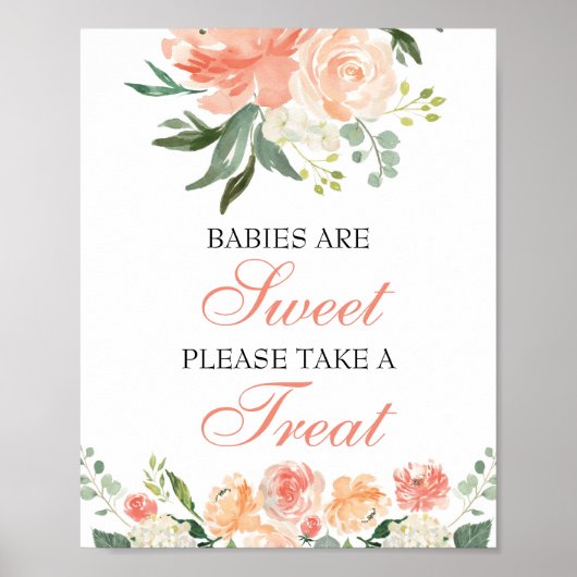 Poster Bébés sont doux S'il vous plaît prendre un signe f (Devant)