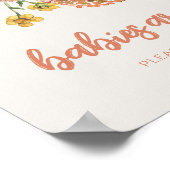 Poster Bébés sont Fleurs sauvages doux signe (Coin)