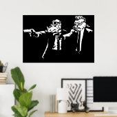 Poster Bebop Rocksteady Thug life Pfiction mashup (Bureau à domicile)