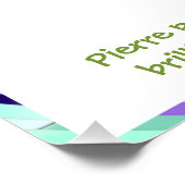 Poster Bec brillant de Pierre le pélican (Coin)