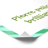 Poster Bec brillant de Pierre le pélican (Coin)