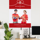 Poster Bécasseau Maubèche Double Bonheur Photo Mariage Ch (Bureau à domicile)