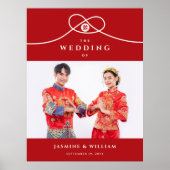 Poster Bécasseau Maubèche Double Bonheur Photo Mariage Ch (Devant)