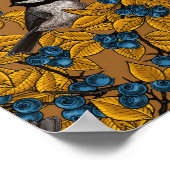 Poster Bécasseaux sur les branches de bleuets (Coin)