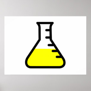 Poster Bécher de la science de la chimie