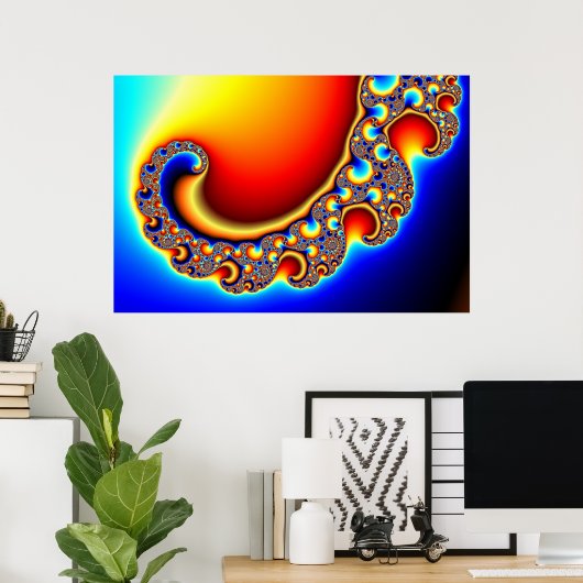 Poster Beckoning - Fractal (Bureau à domicile)