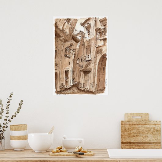 Poster beco da alfama (Cuisine)