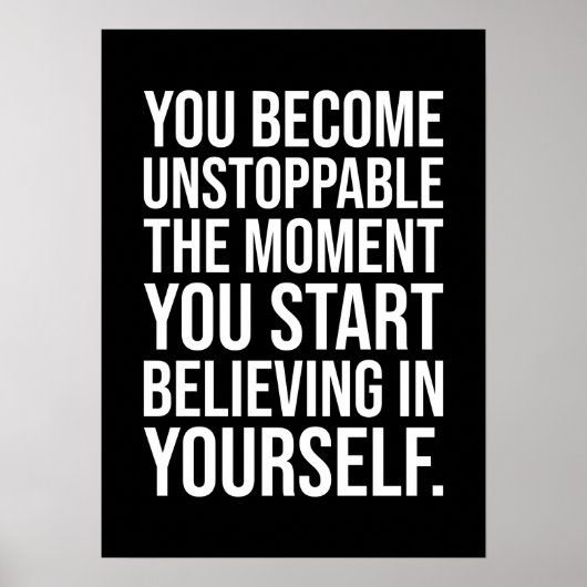 Poster Become Unstoppable (Devant)