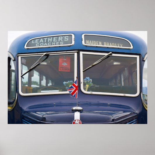 Poster Bedford OB Coach, vers 1950. (Devant)