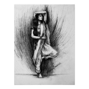 Poster Bedhunda -peinture figurative