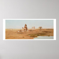 Bédouin dans le désert, 1884 (huile sur toile)