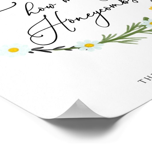 Poster Bee Baby shower Game Devine Combien de Honeycombs (Coin)