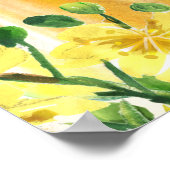 Poster Bee Baby Shower yellow gender reveal party (Coin)