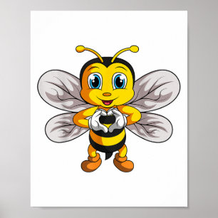 Poster Bee Bumble Bee Kids Girls Boys _1