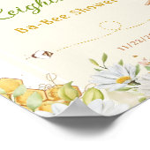 Poster Bee Bumblebee Little Honey Jaune mignonne Baby sho (Coin)