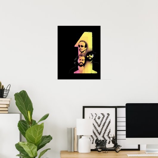 Poster Bee Gees Nombre Un (Bureau à domicile)