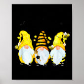 Poster Bee Happy Bee Gnome Spring  (Devant)