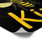 Poster Bee Kind Sitive Quote Cute Funny Design For Kids (Coin)