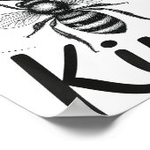 Poster Bee Kind Sitive Quote Cute Funny Design For Kids  (Coin)