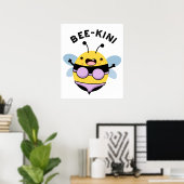 Poster Bee-kini Funny Bee Puns (Bureau à domicile)