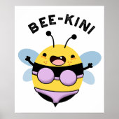 Poster Bee-kini Funny Bee Puns (Devant)