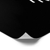 Poster Bee-lieve in Yourself Funny Bee Pun Dark BG (Coin)