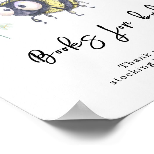 Poster Bee - Livres pour bébé (Coin)