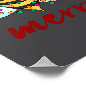 Poster Bee Merry Christmas Bee In Santa Hat Cute Merry Xm (Coin)