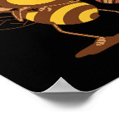 Poster Bee Playing Cricket  (Coin)