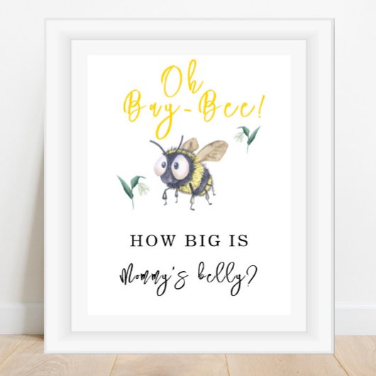 Poster BEE - Quelle taille fait le ventre de maman ?