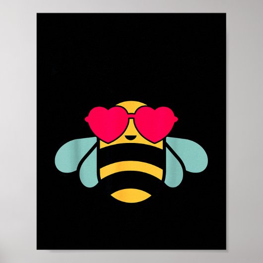 Poster Bee-shirt Girls Bumble Bee Kind Toddler Kids Cute (Devant)