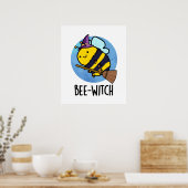 Poster Bee-sorcière Funny Bee Pun (Cuisine)