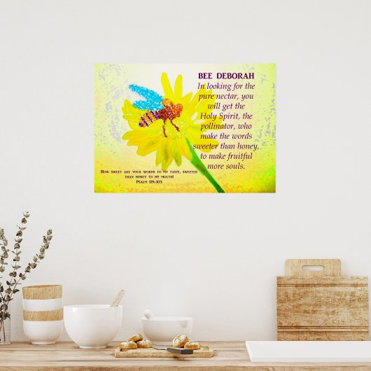 Poster Bee Sweeter Than Honey (Cuisine)