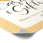 Poster Bee Themed Cards And Gift Baby Shower Table Sign (Coin)