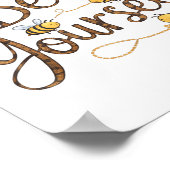 Poster Bee Yourself Motivational Funny  (Coin)