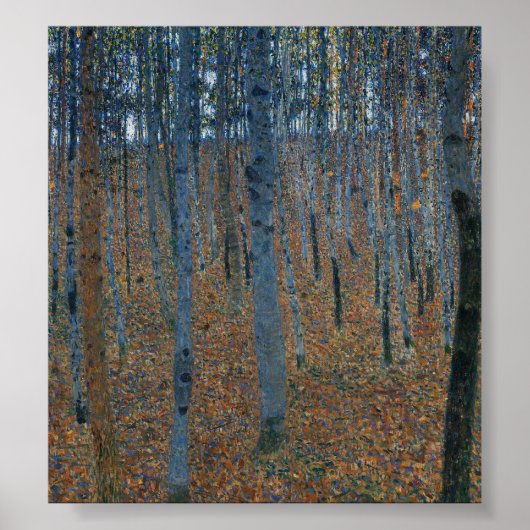 Poster Beech Grove I by Gustav Klimt (Devant)