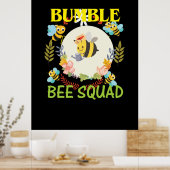 Poster Beekeeper Art Bumble Bee Squad (Cuisine)
