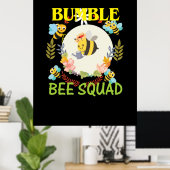 Poster Beekeeper Art Bumble Bee Squad (Bureau à domicile)