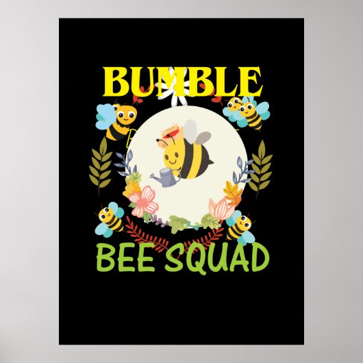 Poster Beekeeper Art Bumble Bee Squad (Devant)