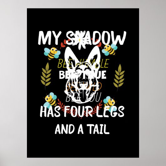 Poster Beekeeper Art My Shadow Has Four Legs (Devant)