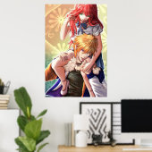 Poster beelzebub obey me x mc (Bureau à domicile)