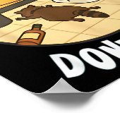 Poster Been There Done That Drunk Racoon Funny Bathroom D (Coin)