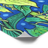 Poster Beendweed Reed Fleurs sauvages d'été peinture flor (Coin)