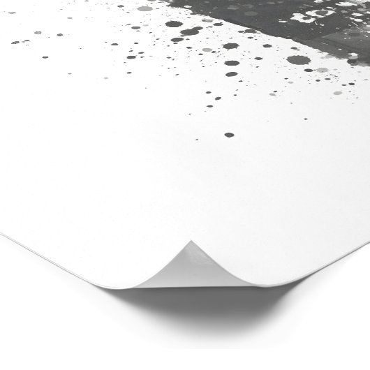 Poster Beer Bottle Wall Art Print 'Lime' Grey (Coin)