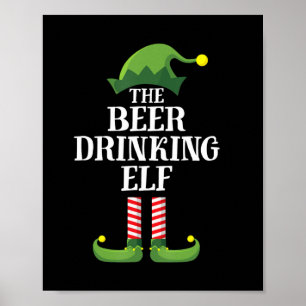Poster Beer Drinking Christmas Birthday