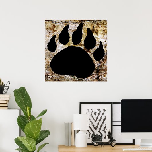 POSTER BEER PAW PRINT (Thuiskantoor)