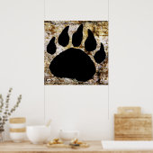 POSTER BEER PAW PRINT (Keuken)