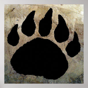 POSTER BEER PAW PRINT