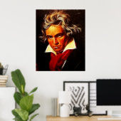 Poster Beethoven (Bureau à domicile)