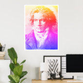 Poster Beethoven Dans Les Couleurs (Bureau à domicile)